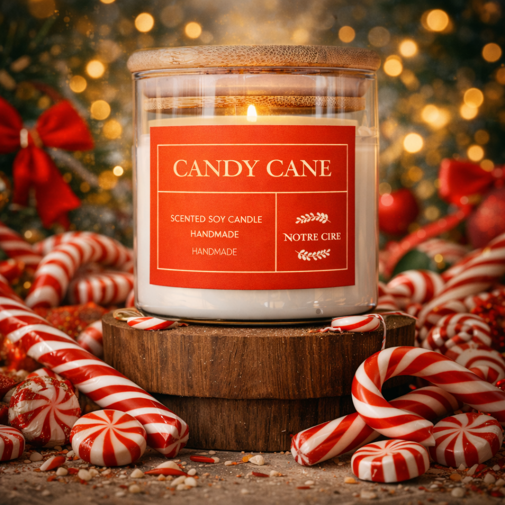Candy Cane Soy Candle