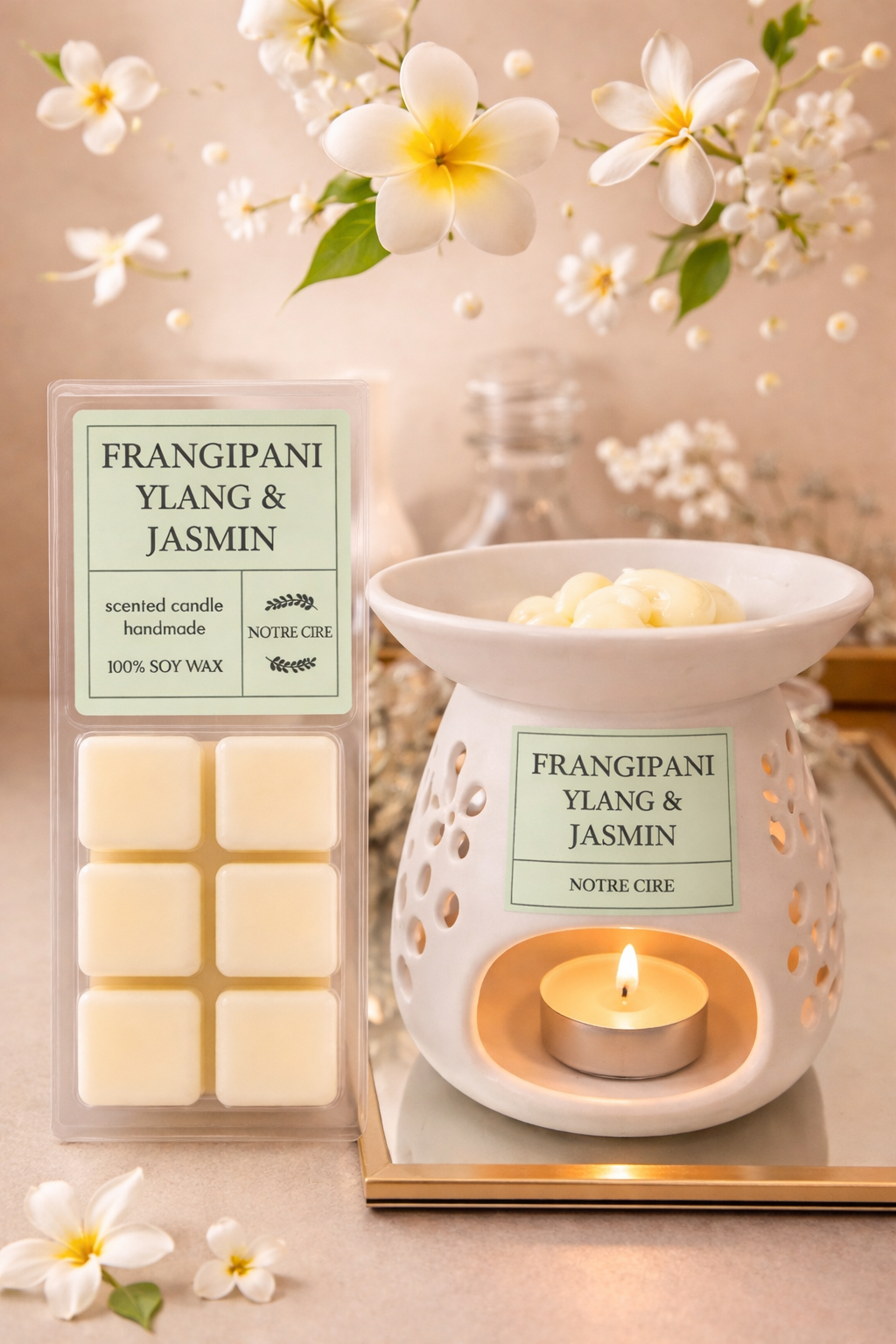 Frangipani, Yasmin Ylang Wax Melts