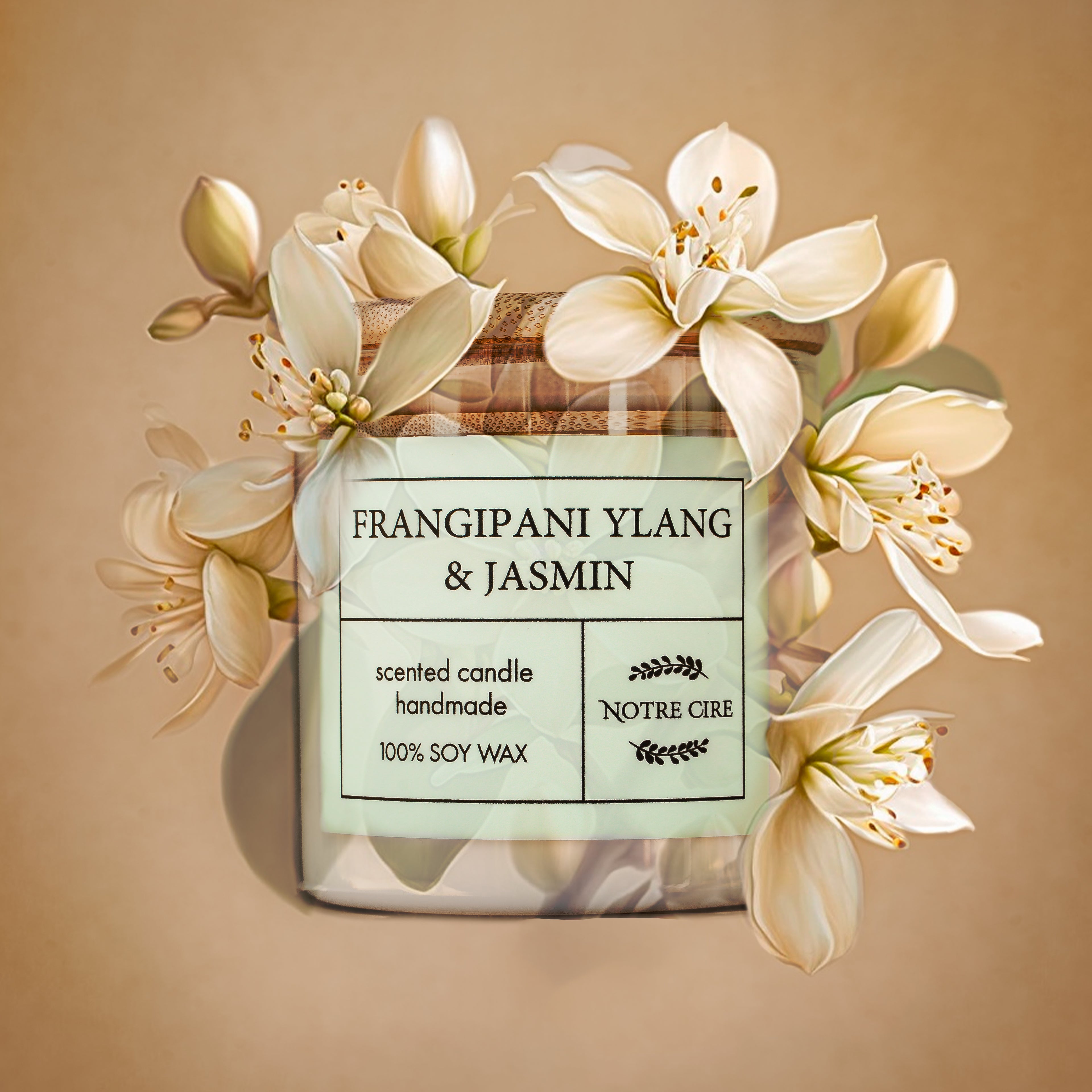 Yasmin & Frangipani Soy Candle