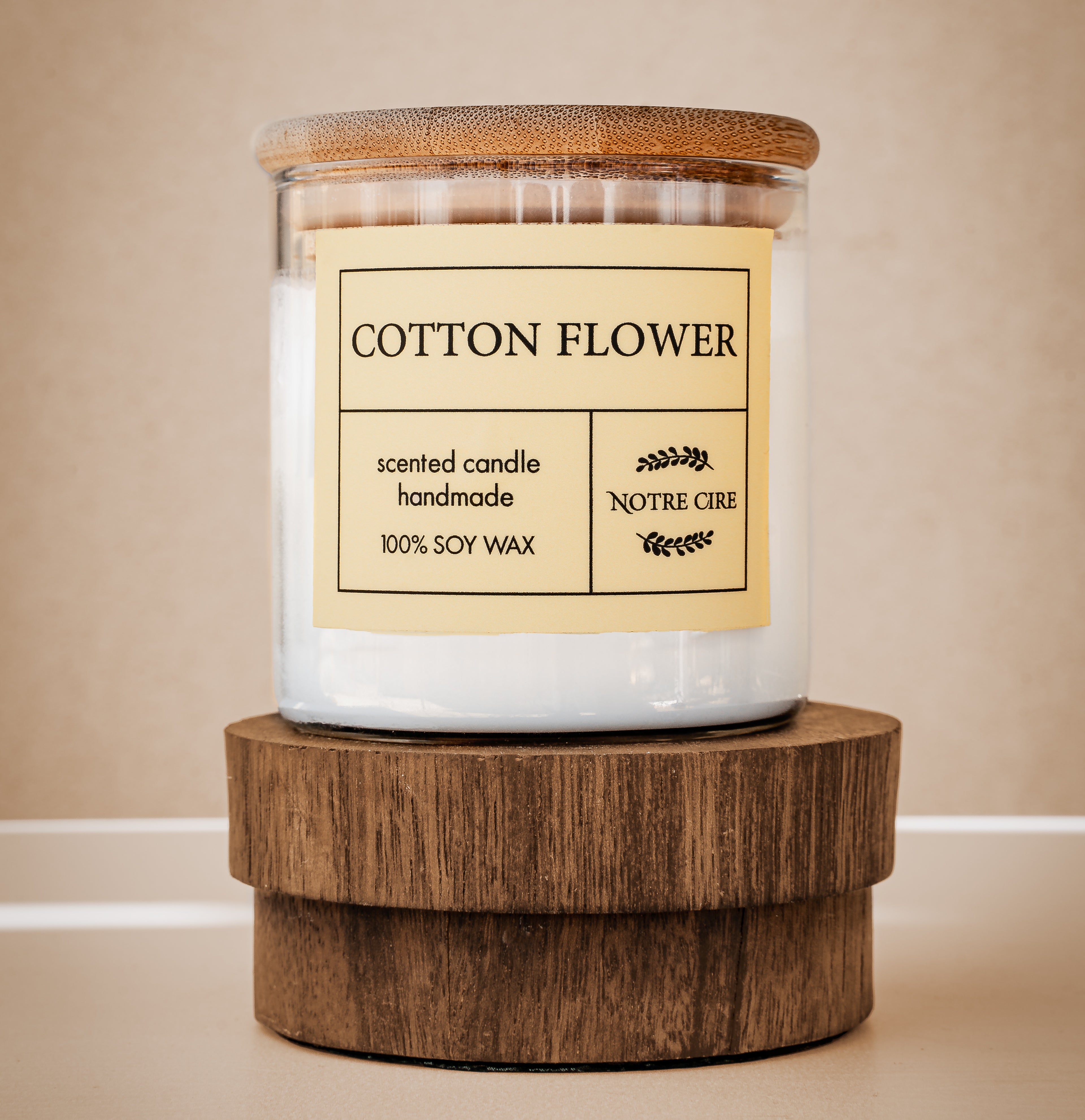 Cotton Flower Soy Candle