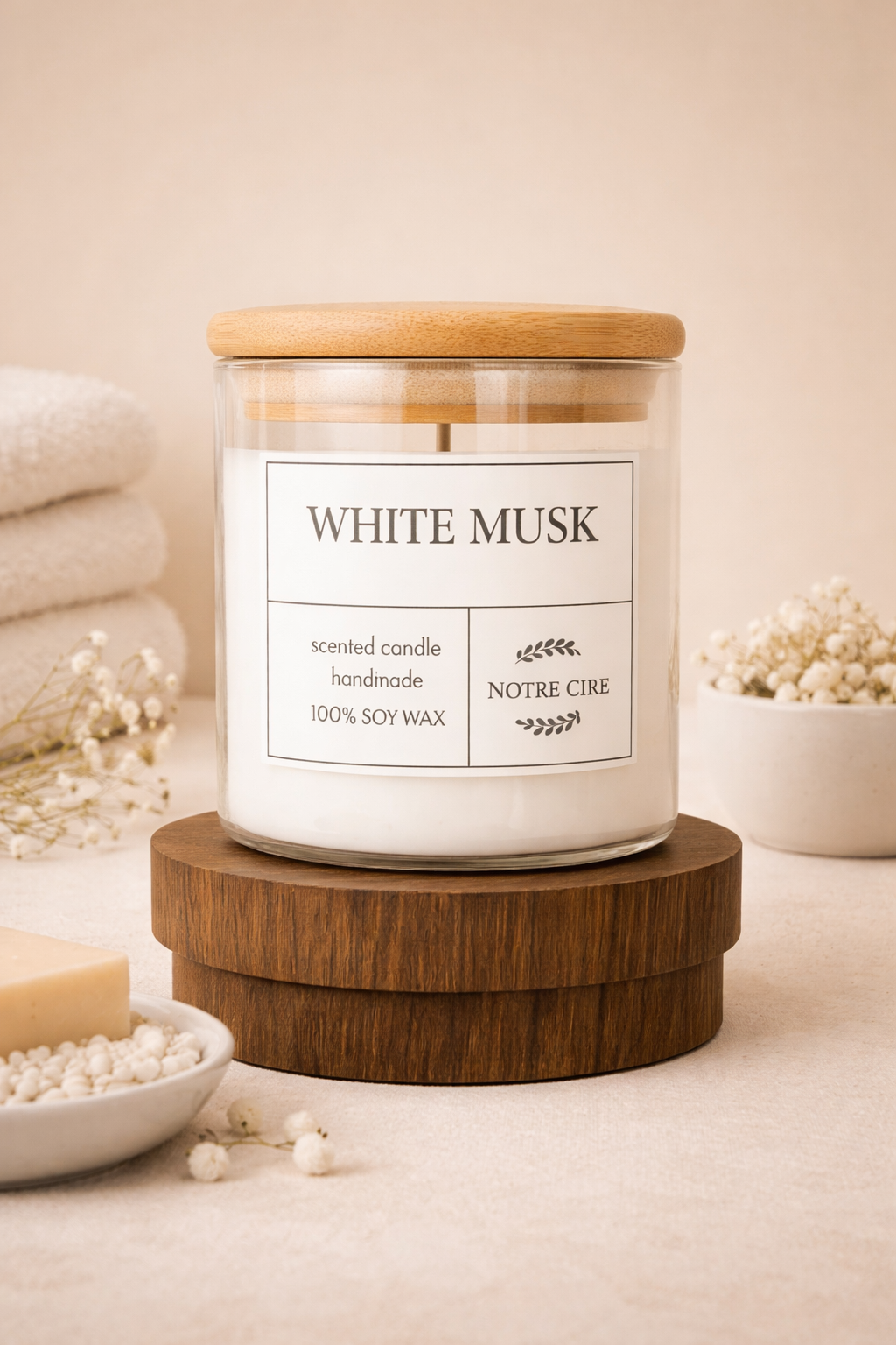 White Musk Soy Candle